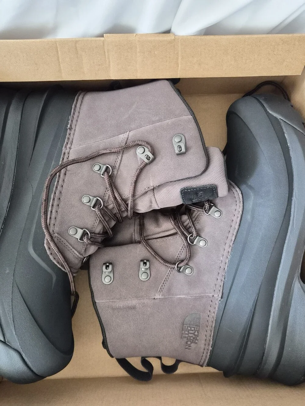 The North Face Chilkat V Lace WP Boots Coffee Brown Black Men's Size 11